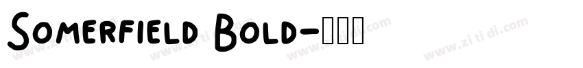 Somerfield Bold字体转换